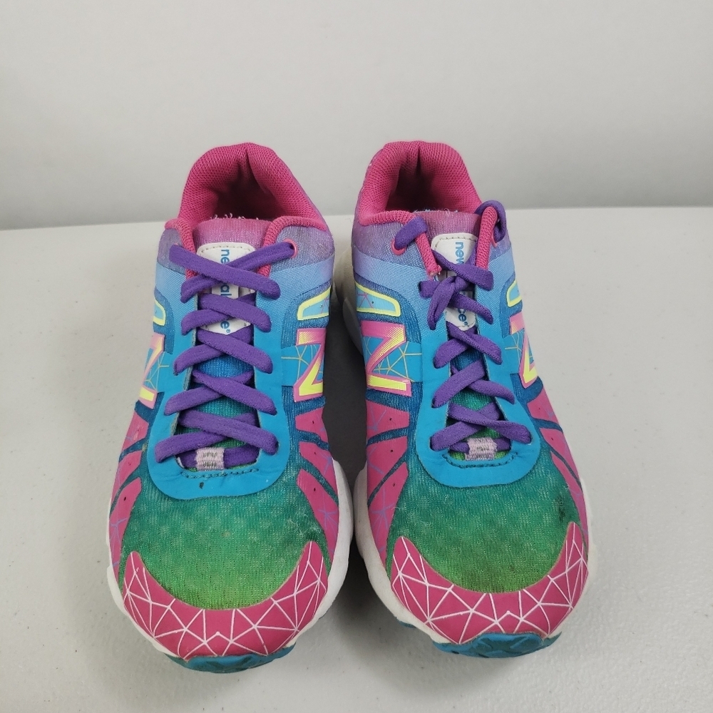 NEW BALANCE LACE-UP RUNNING Sz 1M Girls Sneakers - Picture 7 of 12